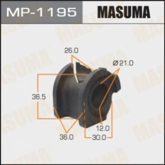 Втулка стойки стабилизатора передн OPEL AGILA, SUZUKI SWIFT III Masuma MP1195 (фото 1)