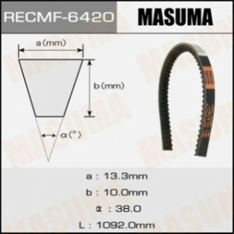 Ремень клиновой рк., 13x1092 мм Masuma 6420