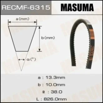 Ремень клиновой рк., 13x826 мм Masuma 6315