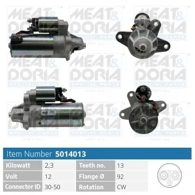 MEATDORIA FORD стартер Galaxy 95-,LDV MEAT&DORIA 5014013 (фото 1)