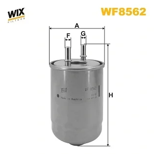 Фільтр паливний RENAULT MEGANE III, SCENIC III 1.5 DCI 12- (вир-во WIX-FILTERS) WIX FILTERS WF8562