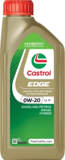 Масло моторное, Edge LL IV 0W-20 1L CASTROL 15F610