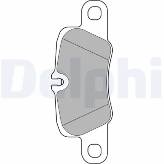 PORSHE колодки гальм. передн. 911 12-, Panamera 09- Delphi LP2237