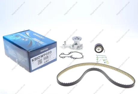 Роликовый модуль натяжителя ремня (ролик, ремень, насос) DAYCO KBIOWP020