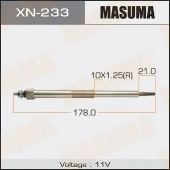 Свеча накала YD25 NISSAN MURANO III MASUMA Masuma XN233 (фото 1)