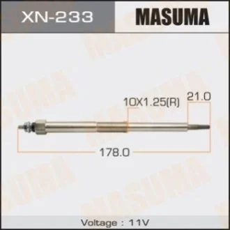 Свеча накала YD25 NISSAN MURANO III MASUMA Masuma XN233