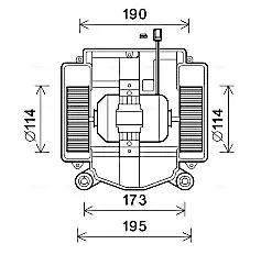 Вентилятор обігрівача салону MB S-Class W221 (05-) AVA AVA COOLING MS8669 (фото 1)