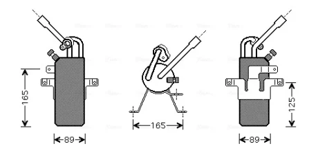 Осушувач кондиціонера Ford Tranzit Connect 02>13 1.8 Di 1,8TDCI MT AVA AVA COOLING FDD374