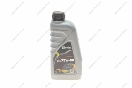 Олива трансмісійна TRANSMISSION 75W-80 (1 L) Solgy 504035
