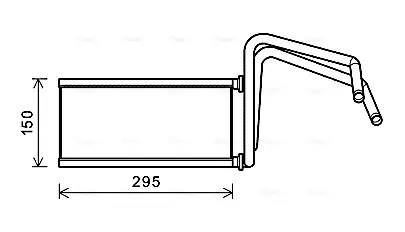 Радіатор обігрівача салону Toyota LC Prado (03-), FJ Cruiser (05-)/Lexus GX (02-) AVA AVA COOLING TO6714 (фото 1)