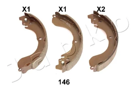 Колодки гальмівні задні Jeep Compass (06-)/Dodge Caliber (06-)/Chrysler Sebring (00-10) JAPKO 55146