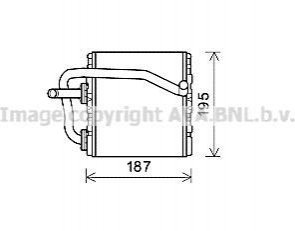 AVA SUBARU Радіатор опалення FORESTER 2.0 97-, IMPREZA 1.6, 1.8, 2.0 93- AVA COOLING SUA6108