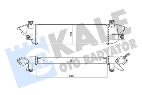 Интеркулер Mitsubishi L200, Triton Intercooler Kale oto radyator 355670