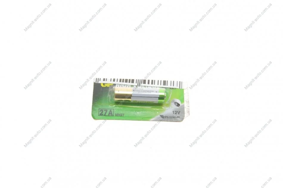 Батарейка Alkaline 12.0V, 27A-U5 лужна A27, MN27 для ПУ GP 4891199011504 (фото 1)
