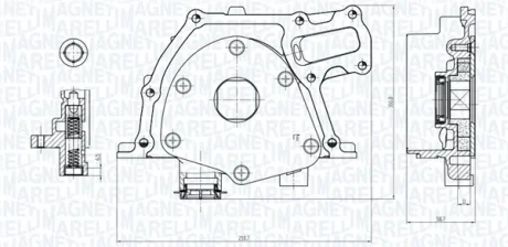Масляний насос Opel Astra, Insignia, 2,0CDTi, 09- MAGNETI MARELLI 351516000017