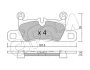 PORSCHE Колодки гальмівні задні TAYCAN 19- CIFAM 822-1315-0 (фото 1)
