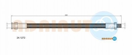 MITSUBISH шланг гальм. задн. LANCER -13 ADRIAUTO 24.1272