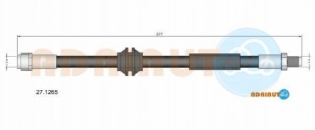 DB шланг гальмівний передній W164 ADRIAUTO 27.1265