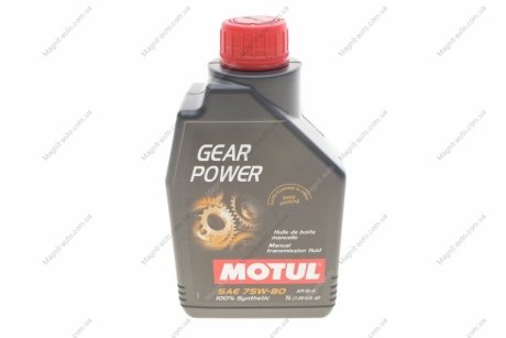 Олія трансмісійна /Gear Power 75W80 1L/111133 Motul 823901