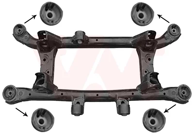 Підрамник задній HYUNDAI TUCSON тільки 4WD (вир-во) Van Wezel 8381629