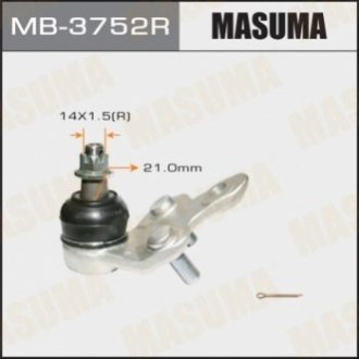 Опора шаровая передн нижн TOYOTA CAMRY, HARRIER/ MCU3#, ACU3#/ RH (MB-3752R) Masuma MB3752R