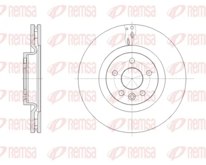 LAND ROVER диск гальм. передній Range Rover Evoque 11-, Discovery Sport 14- REMSA 61786.10