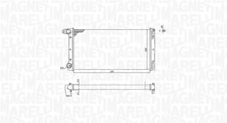 Радіатор FIAT PUNTO [] MAGNETI MARELLI 350213168000