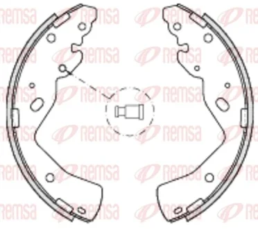 Колодки тормозные барабанные (комплект 4 шт.) REMSA 4232.00