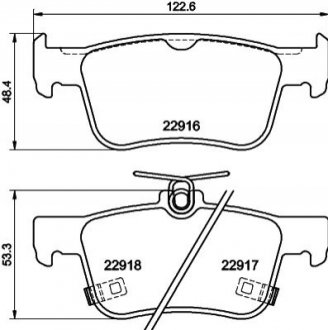 Колодкитормозныедисковые залние Honda Accord X (17-) Nisshinbo NP8061 (фото 1)