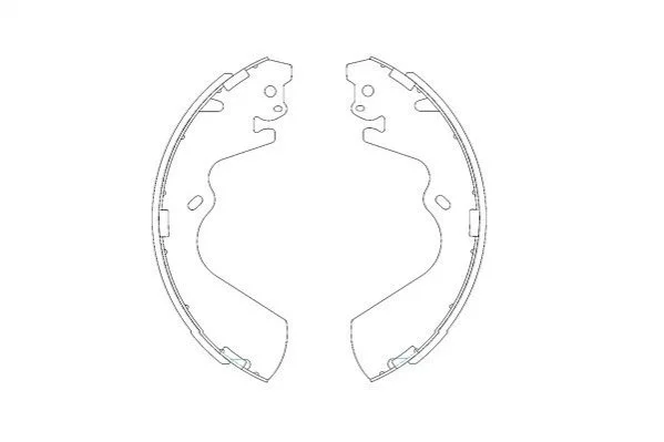 PARTS HYUNDAI Комплект гальмівних колодок GALLOPER II (JK-01) 2.5 TD 98-03, H-1 / STAREX (A1) 2.4 03-04 KAVO KBS-3403 (фото 1)