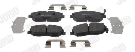 JURID HYUNDAI гальмівні колодки передн. H350 2.5 CRDI 15- Jurid 574139J