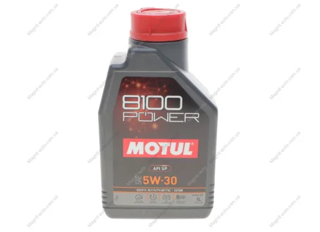 Олія моторна 100% синтетична естерова д/авто MOTUL 8100 Power 5W30 1L Motul 824501