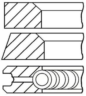Кільця поршневі GOETZE ENGINE 08-405200-00