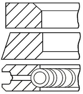 Кільця поршневі GOETZE ENGINE 08-109507-00