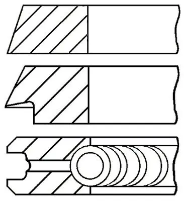 Кільця поршневі GOETZE ENGINE 08-109400-10 (фото 1)