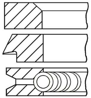 Кільця поршневі GOETZE ENGINE 08-106500-00