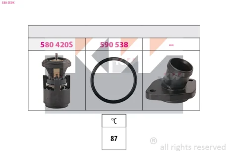 KW Термостат (аналог EPS 1.880.559K /Facet 7.8559K) Kw 580 559K