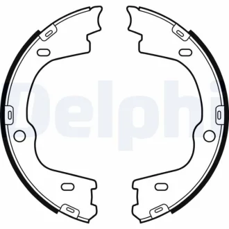 Тормозные колодки, барабанные Delphi LS2086