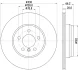 PRO HIGH CARBON BMW Диск гальмівний задн. 3/F30, 4/F33 HELLA 8DD 355 129-641 (фото 4)