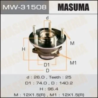 Маточина колеса (MW-31508) MASUMA Masuma MW31508