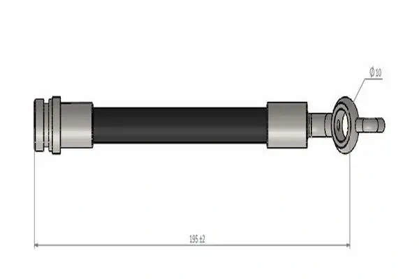 CAVO TOYOTA шланг гальм. задн. CORALLA, AURIS, VERSO 07- Cavo C900 955A (фото 1)