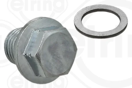 Різьбова пробка, масляний піддон з шайбою ущільнювача M14x1,5x15 (вир-во Elring) ELRING 105.630
