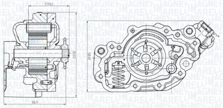 Помпа оливи CITROEN JUMPER 2.0BlueHDI 15- MAGNETI MARELLI 351516000082