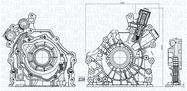 Помпа оливи CITROEN 1.6 BlueHDI 14- MAGNETI MARELLI 351516000084 (фото 1)