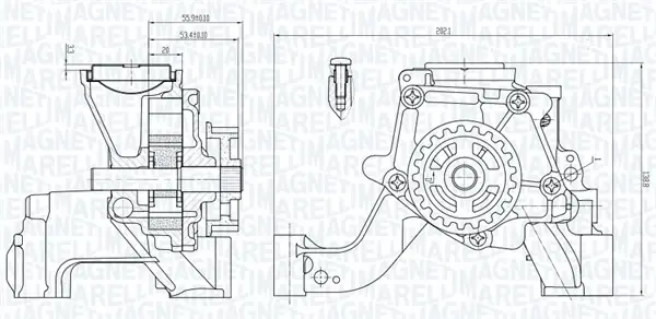 Помпа оливи FORD 1.0 EcoBoost 12- MAGNETI MARELLI 351516000081 (фото 1)
