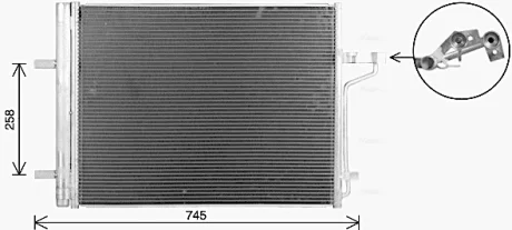 Радіатор кодиціонера CLEVER FIT AVA COOLING FD5694D