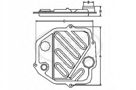 Фильтр АКПП с прокладкой HYUNDAI i40 2.0 GDI (12-) (SG 1700) SCT SCT / Mannol SG1700