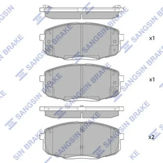 Тормозные колодки передние Hyundai Creta (17-), Soul (17-), Kona (17-), Elantra (18-) HI-Q Hi-Q (SANGSIN) SP4098