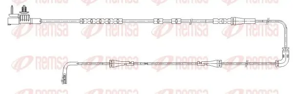 LAND ROVER Датчик зносу гал. колодок (задній) DISCOVERY 2.0 16-, RANGE ROVER 3.0 12- REMSA 001194 (фото 1)