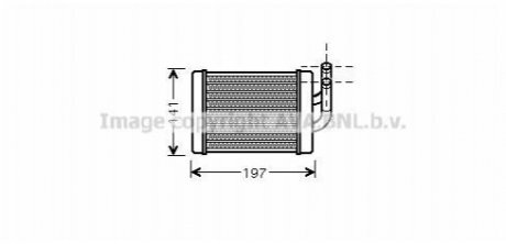 Радиатор отопителя Hyundai H-100, Porter 2.5D (94-) AVA AVA COOLING HY6158